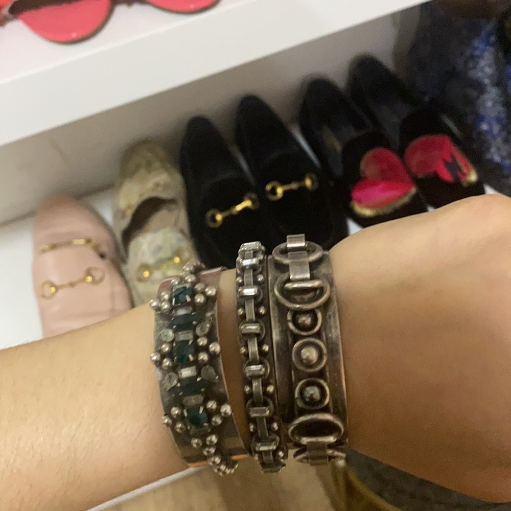 DANNIJO Metal Cuff with Gems Bracelet 🆕 - Picture 12 of 12